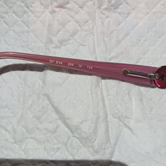 Daisy Fuentes Eva 52-16-135 Eyeglasses Frames Currant - Picture 8 of 14